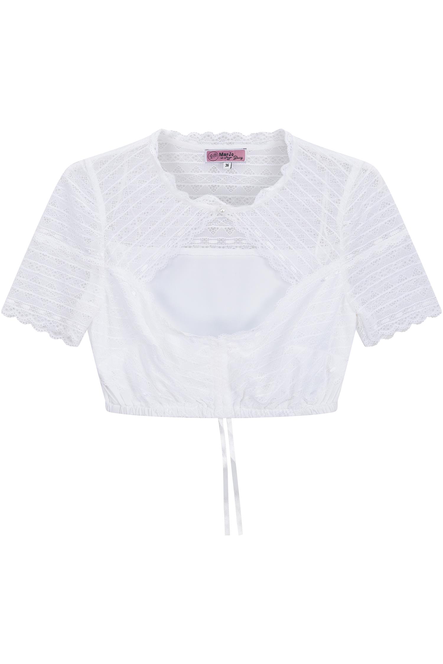 Dirndlbluse Altdorf von MarJo in Weiß